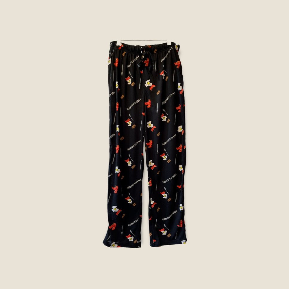 Mens Bacon Eggs Sleep Pants PJ Bottoms Pajamas XXL 2XL